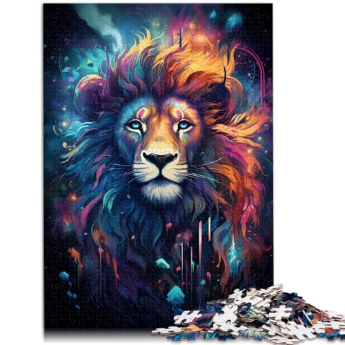 2000-teiliges Puzzle für Erwachsene, bunter Löwe, Quizspiel, Wanddekoration, einzigartige Geburtstags, 27,56 x 39,37 Zoll, für Teenager ab 14 Jahren 2000-teiliges Puzzle für Erwachsene, bunter Löwe, Quizspiel, Wanddekoration, einzigartige Geburtstags, 27,56 x 39,37 Zoll, für Teenager ab 14 Jahren von SYUNFEI