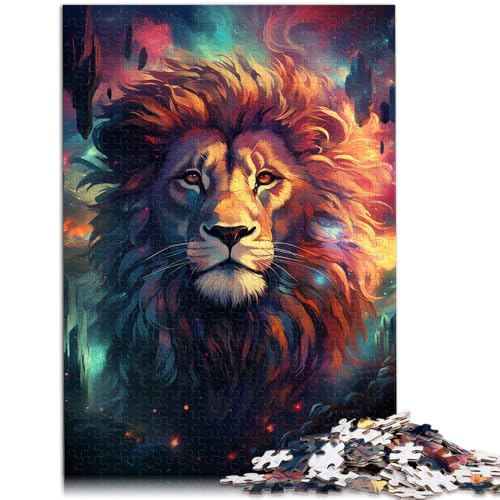 Puzzle für Erwachsene mit 1000 Teilen, Löwen, farbenfrohes Denkspiel, ganze Familie,38x52cm, für Teenager ab 14 Jahren Puzzle für Erwachsene mit 1000 Teilen, Löwen, farbenfrohes Denkspiel, ganze Familie,38x52cm, für Teenager ab 14 Jahren von SYUNFEI