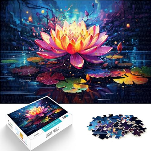 Puzzle für Erwachsene mit 1000 Teilen, Lotuswasser, Denkspiel, ganze Familie, 50 x 75 cm, für Teenager ab 14 Jahren Puzzle für Erwachsene mit 1000 Teilen, Lotuswasser, Denkspiel, ganze Familie, 50 x 75 cm, für Teenager ab 14 Jahren von SYUNFEI