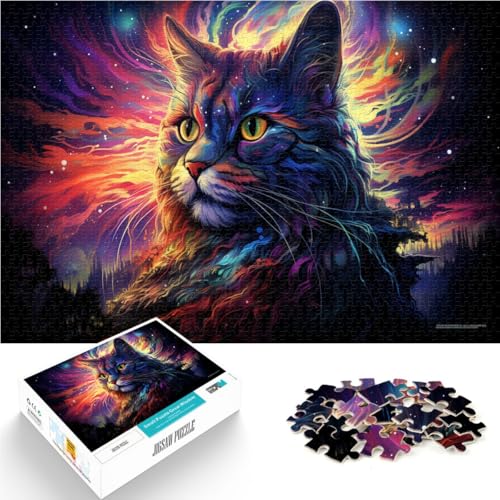 Puzzle für Erwachsene, 2000 Teile, Maine-Coon-Katze, Quizspiel, anspruchsvoll, Aber unterhaltsam und humorvoll, 27,56 x 39,37 Zoll, für Teenager ab 14 Jahren von SYUNFEI