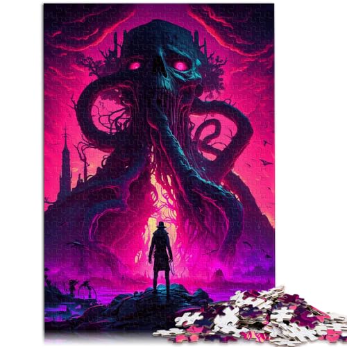 Puzzle für Erwachsene, 1000 Teile, Monsterwelt-Quizspiel mit vollständig ineinander greifenden, zufällig geformten Teilen, 50 x 75 cm, für Teenager ab 14 Jahren von SYUNFEI