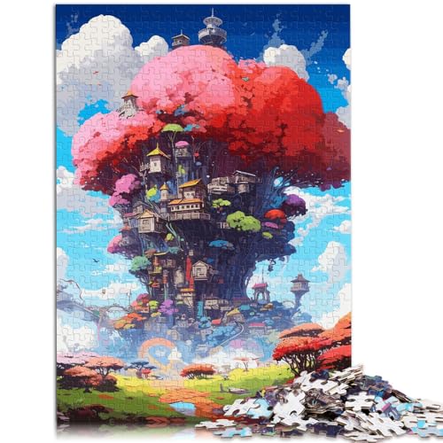 Puzzle für Erwachsene mit 1000 Teilen, Natur-Fantasie-Baumhaus, Denkspiel, Weihnachtswunschliste mit Weihnachtsmann, 50 x 75 cm, für 14-Jährige Puzzle für Erwachsene mit 1000 Teilen, Natur-Fantasie-Baumhaus, Denkspiel, Weihnachtswunschliste mit Weihnachtsmann, 50 x 75 cm, für 14-Jährige von SYUNFEI