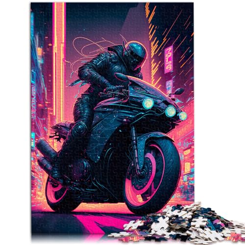 1000-teiliges Puzzle für Erwachsene, Neon Future City, Lernspielzeug, Weihnachtswunschliste mit Weihnachtsmann,38x52cm, für 14-Jährige von SYUNFEI