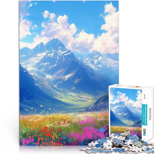 Puzzle für Erwachsene, 2000 Teile, Berge, anspruchsvolles Spiel, Geschenke, Lernspiel zum Geburtstag, Weihnachten, 27,56 x 39,37 Zoll, für 14-Jährige von SYUNFEI