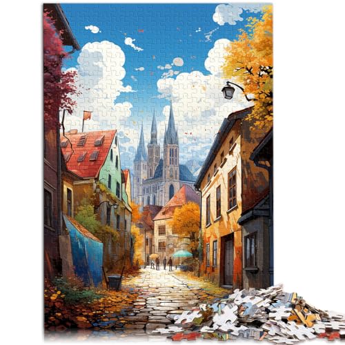 Puzzle für Erwachsene, 1000 Teile, Oberstadt von Zagreb, Quizspiel, einzigartige Geburtstags, 38x52cm, geeignet für Jugendliche ab 14 Jahren Puzzle für Erwachsene, 1000 Teile, Oberstadt von Zagreb, Quizspiel, einzigartige Geburtstags, 38x52cm, geeignet für Jugendliche ab 14 Jahren von SYUNFEI