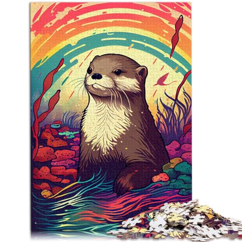 Puzzle für Erwachsene mit 1000 Teilen, Otter-Regenbogen, pädagogische Herausforderung, anspruchsvolles Puzzlespiel und Familienspiel,38x52cm, für Teenager ab 14 Jahren Puzzle für Erwachsene mit 1000 Teilen, Otter-Regenbogen, pädagogische Herausforderung, anspruchsvolles Puzzlespiel und Familienspiel,38x52cm, für Teenager ab 14 Jahren von SYUNFEI
