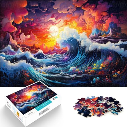 Puzzle für Erwachsene, 1000 Teile, Ozean-Lernpuzzle, tolles, 26x38cm, für Teenager ab 14 Jahren von SYUNFEI