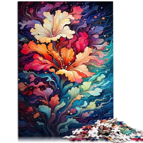Puzzle für Erwachsene, 1000 Teile, wunderschönes Blumenmeer, Quizspiel mit passendem Poster und Quizblatt, 47 x 52 cm, für 14-Jährige von SYUNFEI