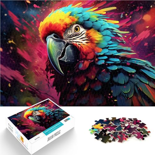 Puzzle für Erwachsene, 2000 Teile, Papagei, Handgeschwindigkeitswettbewerb, einzigartige Geburtstags, 27,56 x 39,37 Zoll, für Teenager ab 14 Jahren von SYUNFEI