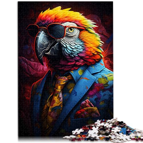 Puzzle für Erwachsene, 1000 Teile, Papagei, pädagogisches Spielzeug-Puzzle zum Stressabbau, lustige Puzzles, 10,27 x 14,96 Zoll, geeignet für und Jugendliche ab 14 Jahren von SYUNFEI