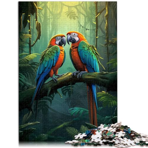 2000-teiliges Puzzle für Erwachsene, Papageien-Dschungel, Familienaktivitäts-Puzzle, anspruchsvoll zu vervollständigen, Aber lustig und humorvoll, 27,56 x 39,37 Zoll, von SYUNFEI