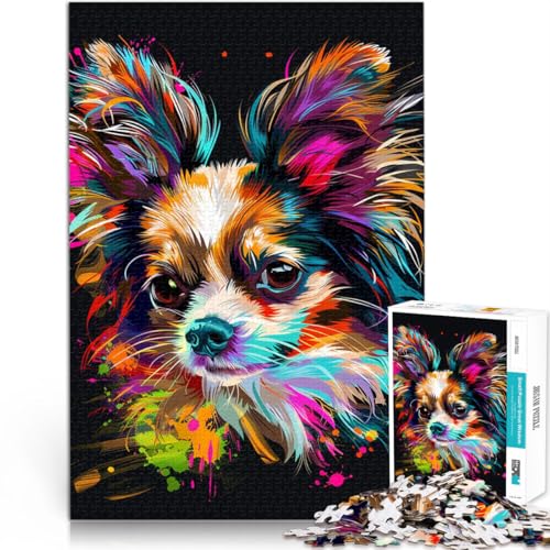 Puzzle Erwachsene, 2000 Teile, Papillon-Hund, Kunst-Quizspiel, Herausforderung der Gehirnintelligenz, süchtig machendes Spielzeug, 27,56 x 39,37 Zoll, Teenager ab 14 Jahren Puzzle Erwachsene, 2000 Teile, Papillon-Hund, Kunst-Quizspiel, Herausforderung der Gehirnintelligenz, süchtig machendes Spielzeug, 27,56 x 39,37 Zoll, Teenager ab 14 Jahren von SYUNFEI