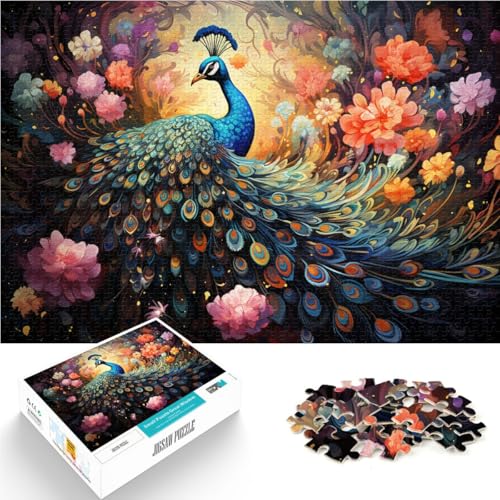 Puzzle für Erwachsene, 1000 Teile, Pfauen-Quizspiel, jedes Teil ist einzigartig – anspruchsvolles Familienspiel, 50 x 75 cm, für Teenager ab 14 Jahren Puzzle für Erwachsene, 1000 Teile, Pfauen-Quizspiel, jedes Teil ist einzigartig – anspruchsvolles Familienspiel, 50 x 75 cm, für Teenager ab 14 Jahren von SYUNFEI