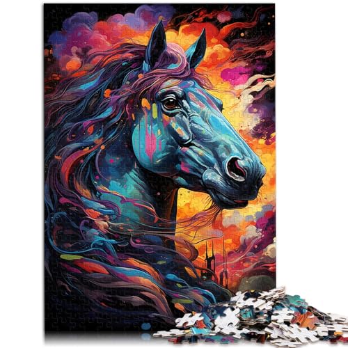 Puzzle für Erwachsene, 2000 Teile, Lernpuzzle mit Pferden, geeignet als Schreibtischdekoration, 70 x 100 cm, für Teenager ab 14 Jahren von SYUNFEI