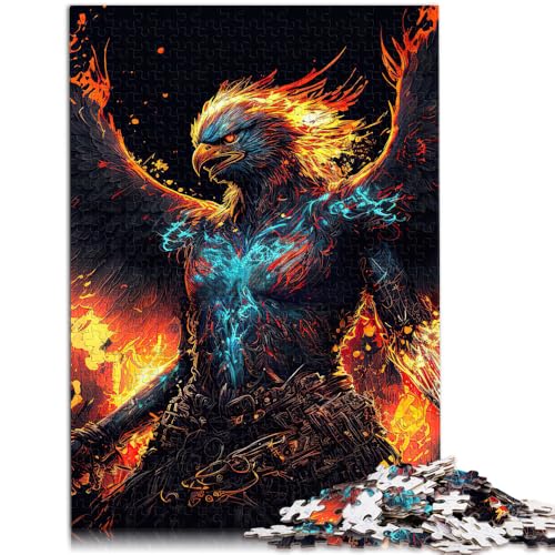 Puzzle für Erwachsene, 1000 Teile, Phönix-Krieger, Quizspiel, Herausforderung der Gehirnintelligenz, süchtig machendes Spielzeug, 26x38cm, für 14-Jährige von SYUNFEI