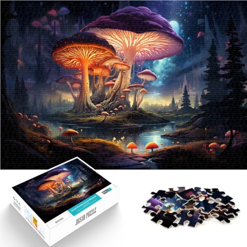 1000-teiliges Puzzle für Erwachsene. Bunte Pilzkunst. Das Quizspiel ganze Familie. 50 x 75 cm für Teenager ab 14 Jahren. von SYUNFEI