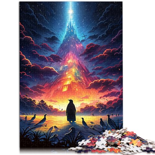 Puzzle für Erwachsene, 1000 Teile, Bunte Pinguine, anspruchsvolles Spiel, Geschenke für Freunde und Familie,38x52cm von SYUNFEI
