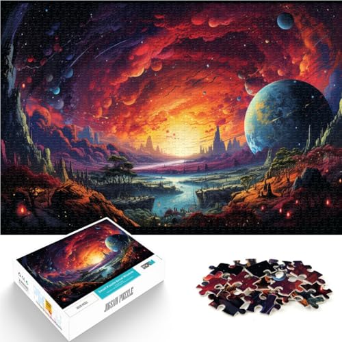 Puzzle für Erwachsene, 1000 Teile, farbenfrohe Planetenwelt, Denkspiel mit passendem Poster und Quizblatt,38x52cm Puzzle für Erwachsene, 1000 Teile, farbenfrohe Planetenwelt, Denkspiel mit passendem Poster und Quizblatt,38x52cm von SYUNFEI