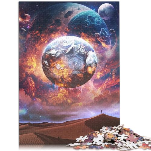 Puzzle für Erwachsene mit 1000 Teilen, Planet Wüste, Denkspiel, Wanddekoration, einzigartige Geburtstags, 50 x 75 cm, für 14-Jährige Puzzle für Erwachsene mit 1000 Teilen, Planet Wüste, Denkspiel, Wanddekoration, einzigartige Geburtstags, 50 x 75 cm, für 14-Jährige von SYUNFEI