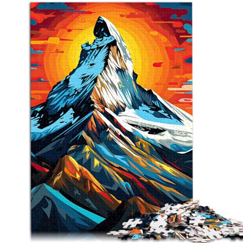 Puzzle für Erwachsene mit 2000 Teilen, Pop-Art-Berge, Denkspiel, Weihnachtswunschliste mit Weihnachtsmann, 70 x 100 cm, für Teenager ab 14 Jahren von SYUNFEI