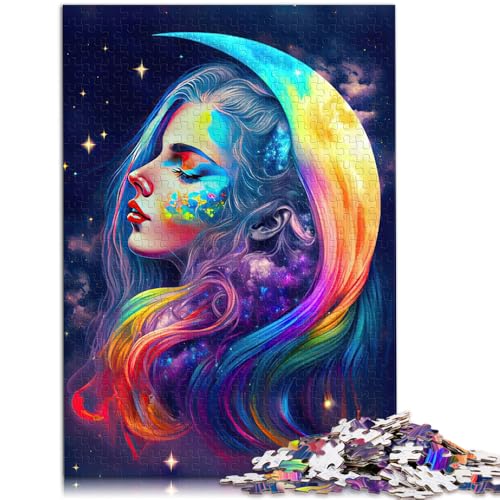 2000-teiliges Puzzle für Erwachsene, Regenbogen-Mondgöttin, Quizspiel, Geburtstagsgeschenk, Geschenke, Wandkunst, 27,56 x 39,37 Zoll, für Teenager ab 14 Jahren 2000-teiliges Puzzle für Erwachsene, Regenbogen-Mondgöttin, Quizspiel, Geburtstagsgeschenk, Geschenke, Wandkunst, 27,56 x 39,37 Zoll, für Teenager ab 14 Jahren von SYUNFEI