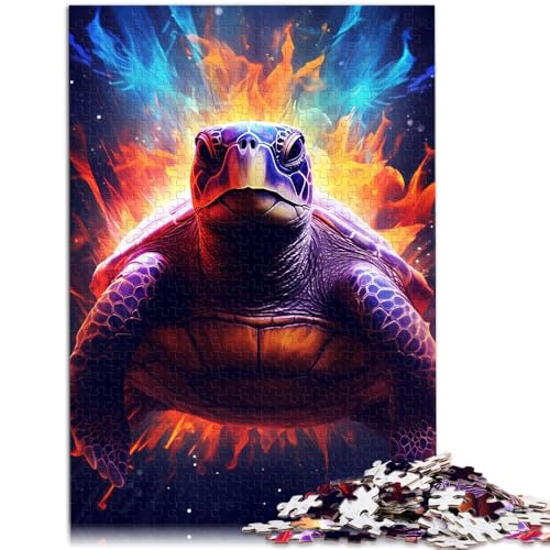 Puzzle für Erwachsene, 1000 Teile, Schildkröten-Tiere, Quizspiel, anspruchsvoll, Aber lustig und humorvoll,50x75cm, für Teenager ab 14 Jahren von SYUNFEI