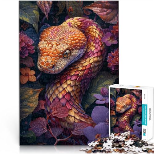 Puzzle für Erwachsene, 1000 Teile, Schlangen, Blumen, pädagogische Herausforderung, Lernspiel für Geburtstag, Weihnachten,50x75cm, für 14-Jährige Puzzle für Erwachsene, 1000 Teile, Schlangen, Blumen, pädagogische Herausforderung, Lernspiel für Geburtstag, Weihnachten,50x75cm, für 14-Jährige von SYUNFEI