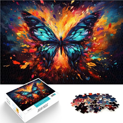 Puzzle für Erwachsene, 1000 Teile, Schmetterlings-Quizspiel, jedes Teil ist einzigartig – anspruchsvolles Familienspiel, 50 x 75 cm, für Teenager ab 14 Jahren von SYUNFEI