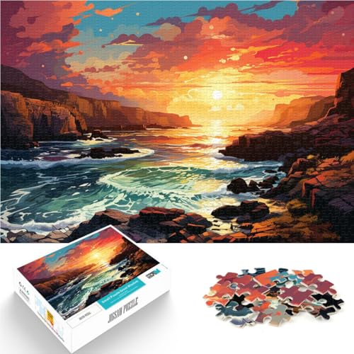 Puzzle für Erwachsene, 1000 Teile, Landschaftskunst, Spielspielzeug, 10,27 x 14,96 Zoll, Geeignet für Teenager ab 14 Jahren von SYUNFEI