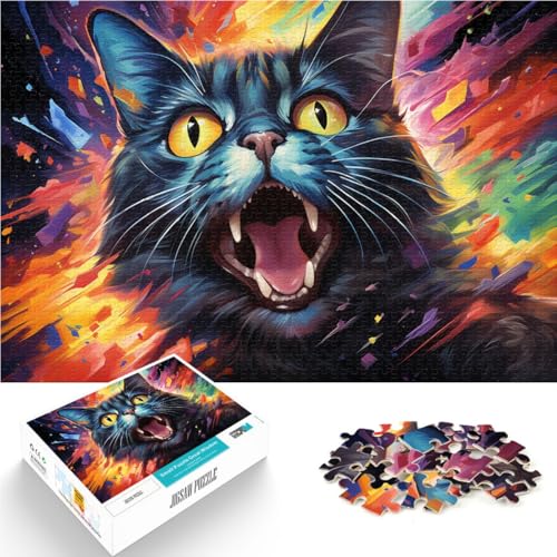 1000-teiliges Puzzle für Erwachsene, Quizspiel „Schwarze Katze“, 26 x 38cm, anspruchsvolles Puzzlespiel und Familienspiel für Teenager ab 14 Jahren 1000-teiliges Puzzle für Erwachsene, Quizspiel „Schwarze Katze“, 26 x 38cm, anspruchsvolles Puzzlespiel und Familienspiel für Teenager ab 14 Jahren von SYUNFEI
