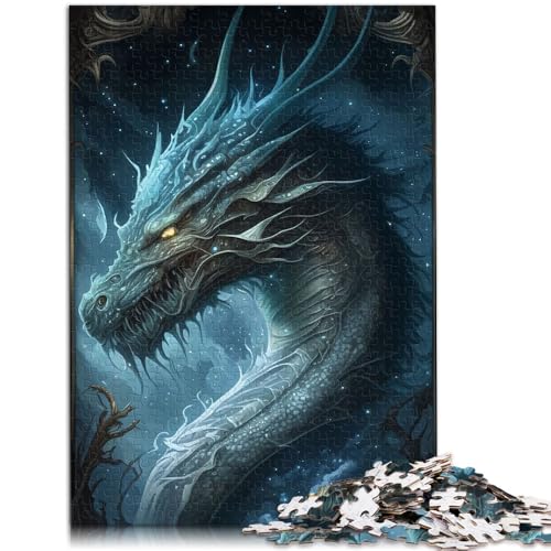 Das 1000-Teile-Puzzle „Seedrache“ für Erwachsene ist eine pädagogische Herausforderung und eignet ganze Familie. 50 x 75 cm, von SYUNFEI