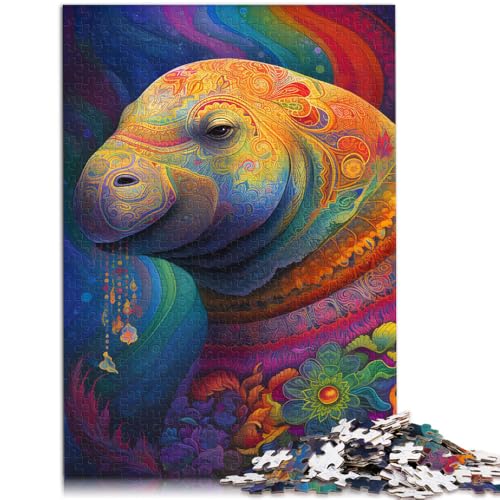 Puzzle für Erwachsene, 1000 Teile, Seekuh, farbenfrohes Kunst-Puzzle, einzigartiges Geburtstags, 38x52cm, geeignet für Jugendliche ab 14 Jahren Puzzle für Erwachsene, 1000 Teile, Seekuh, farbenfrohes Kunst-Puzzle, einzigartiges Geburtstags, 38x52cm, geeignet für Jugendliche ab 14 Jahren von SYUNFEI