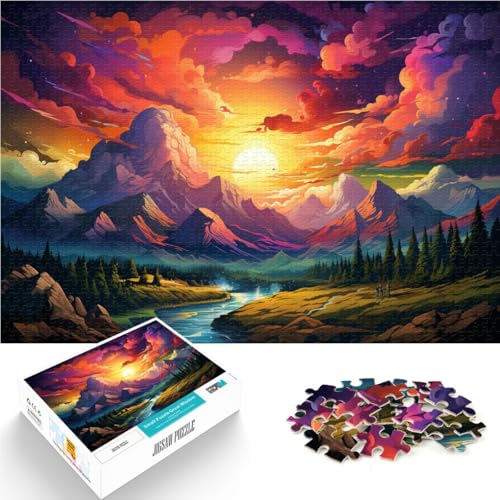 Puzzle für Erwachsene, 1000 Teile, Berge der Sierra Nevada, Entspannungsspiele, Stressabbau, schwierige Herausforderung, 50 x 75 cm, für 14-Jährige von SYUNFEI