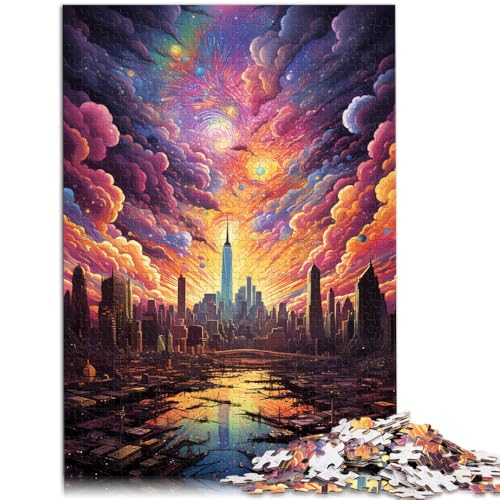 Puzzle für Erwachsene, 1000 Teile, Skyline von New York, Lernpuzzle, tolles Geschenk für Spiele,50x75cm, für 14-Jährige Puzzle für Erwachsene, 1000 Teile, Skyline von New York, Lernpuzzle, tolles Geschenk für Spiele,50x75cm, für 14-Jährige von SYUNFEI