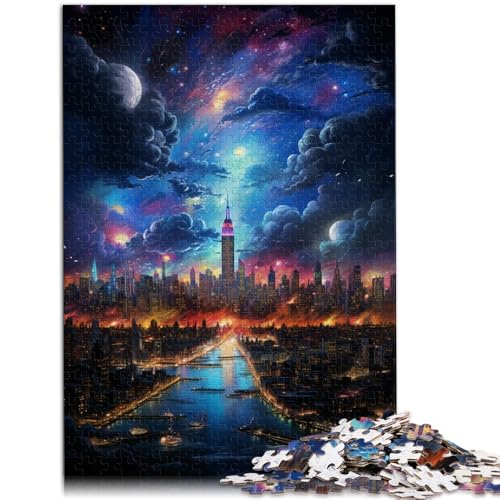 Puzzle für Erwachsene mit 1000 Teilen, Skyline von New York, Denkspiel für die ganze Familie, 26x38cm Puzzle für Erwachsene mit 1000 Teilen, Skyline von New York, Denkspiel für die ganze Familie, 26x38cm von SYUNFEI