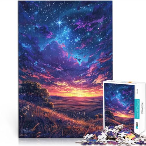Puzzle Erwachsene, 1000 Teile, Sommersonnenuntergang, Quizspiel mit vollständig ineinander greifenden, zufällig geformten Teilen, 10,27 x 14,96 Zoll, Teenager ab 14 Jahren von SYUNFEI