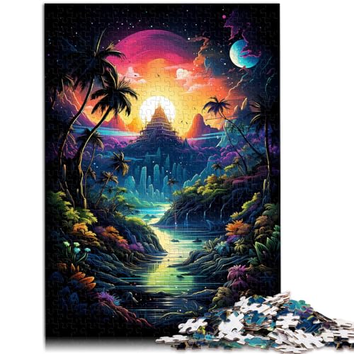 Puzzle für Erwachsene, 1000 Teile, Sonnenuntergangsdschungel, anspruchsvolles Spiel, anspruchsvolles Puzzlespiel und Familienspiel, 19,7 x 29,5 Zoll, Puzzle für Erwachsene, 1000 Teile, Sonnenuntergangsdschungel, anspruchsvolles Spiel, anspruchsvolles Puzzlespiel und Familienspiel, 19,7 x 29,5 Zoll, von SYUNFEI