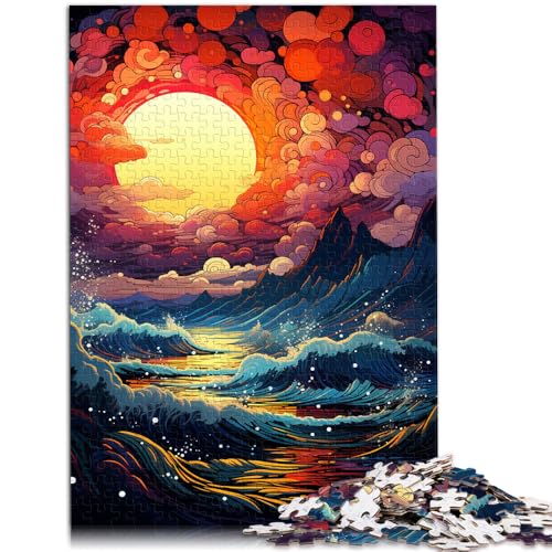 Puzzle für Erwachsene mit 1000 Teilen, Sonnenuntergangswellen, Denkspiel, ganze Familie, 50 x 75 cm, für Teenager ab 14 Jahren Puzzle für Erwachsene mit 1000 Teilen, Sonnenuntergangswellen, Denkspiel, ganze Familie, 50 x 75 cm, für Teenager ab 14 Jahren von SYUNFEI