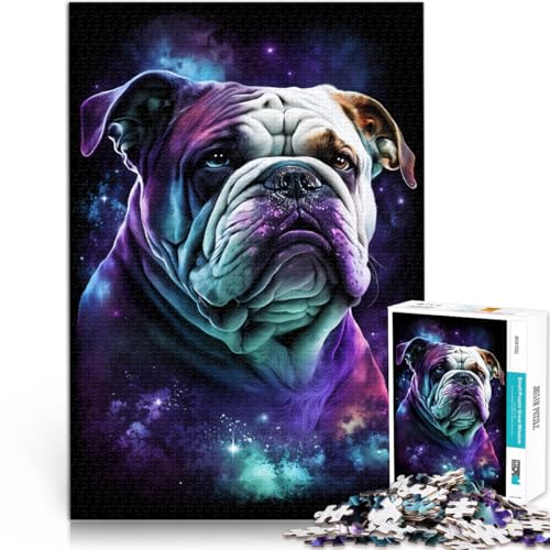 Puzzle für Erwachsene, 1000 Teile, Weltraum, Farbe, Bulldogge, Quizspiel, Geburtstagsgeschenk, Geschenke, Wandkunst,38x52cm, Geeignet für Jugendliche ab 14 Jahren Puzzle für Erwachsene, 1000 Teile, Weltraum, Farbe, Bulldogge, Quizspiel, Geburtstagsgeschenk, Geschenke, Wandkunst,38x52cm, Geeignet für Jugendliche ab 14 Jahren von SYUNFEI