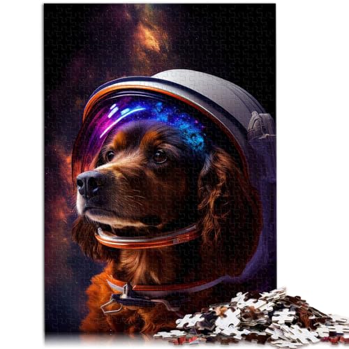 1000-teiliges Puzzle für Erwachsene, Weltraum-Quizspiel mit englischem Cocker, Lernspiel für Geburtstag, Weihnachten,50x75cm, für Teenager ab 14 Jahren von SYUNFEI