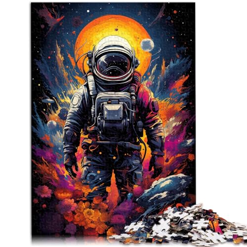 Puzzle Spacenaut, bunt, 1000 Teile, Puzzle für Erwachsene und Kinder, 50 x 75 cm, Holzbrettpuzzle für Erwachsene und Jugendliche ab 14 Jahren, Geschenk für Erwachsene und Kinder von SYUNFEI