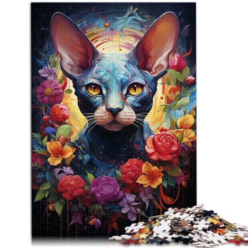Puzzle für Erwachsene, 1000 Teile, Sphinx-Katze, Quizspiel, 26 x 38cm, Eltern-Kind-Interaktion, Geeignet für Jugendliche ab 14 Jahren von SYUNFEI