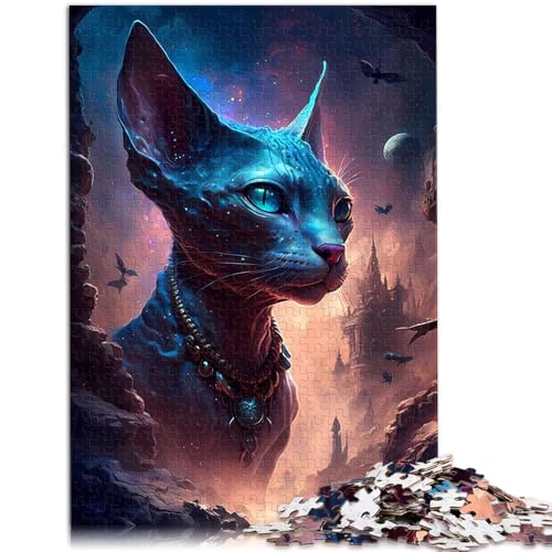 Puzzle für Erwachsene mit 1000 Teilen, Sphynx-Katze, Denkspiel, ganze Familie, 50 x 75 cm, für Teenager ab 14 Jahren Puzzle für Erwachsene mit 1000 Teilen, Sphynx-Katze, Denkspiel, ganze Familie, 50 x 75 cm, für Teenager ab 14 Jahren von SYUNFEI