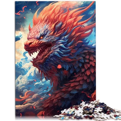 Puzzle für Erwachsene, 2000 Teile, Spirit Lion Dragon Hand, Geschwindigkeitswettbewerb, Geburtstagsgeschenk, Geschenke, 27,56 x 39,37 Zoll, für Teenager ab 14 Jahren von SYUNFEI