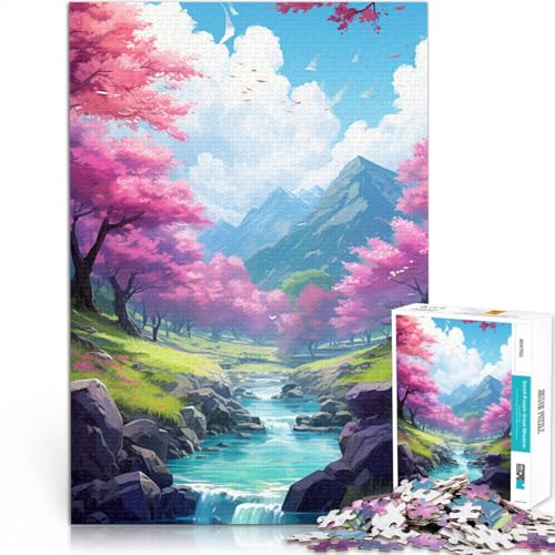 Puzzle für Erwachsene, 1000 Teile, Springs Lake, Lernspielzeug, anspruchsvoll zu vervollständigen, Aber lustig und humorvoll, 10,27 Zoll x 14,96 Zoll Puzzle für Erwachsene, 1000 Teile, Springs Lake, Lernspielzeug, anspruchsvoll zu vervollständigen, Aber lustig und humorvoll, 10,27 Zoll x 14,96 Zoll von SYUNFEI