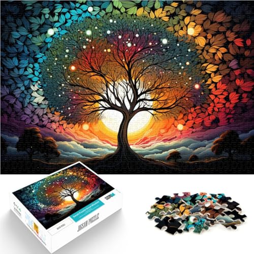 Puzzle für Erwachsene, 1000 Teile, Sternenhimmel-Baum, Quizspiel, ganze Familie, 26x38cm, für Teenager ab 14 Jahren von SYUNFEI