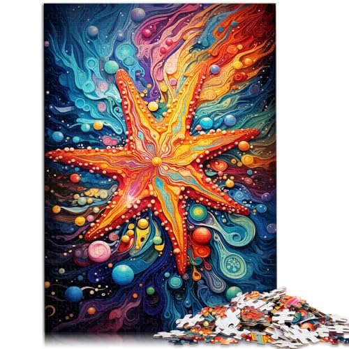 Puzzle für Erwachsene, 1000 Teile, Sternenhimmel, farbige Seesterne, anspruchsvolles Spiel, Geschenke, stärkt die Liebe zwischen Paaren, 50 x 75 cm von SYUNFEI
