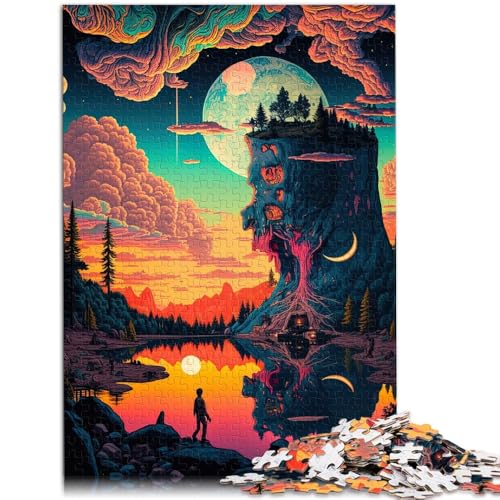 Puzzle für Erwachsene, 1000 Teile, psychedelische Szene, Quizspiel, ganze Familie, 50 x 75 cm, für Teenager ab 14 Jahren Puzzle für Erwachsene, 1000 Teile, psychedelische Szene, Quizspiel, ganze Familie, 50 x 75 cm, für Teenager ab 14 Jahren von SYUNFEI