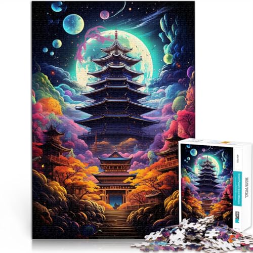 1000-teiliges Puzzle für Erwachsene, Tempel, Japan, Quizspiel, Herausforderung für die Gehirnintelligenz, süchtig machendes Spielzeug,38x52cm, für Teenager ab 14 Jahren 1000-teiliges Puzzle für Erwachsene, Tempel, Japan, Quizspiel, Herausforderung für die Gehirnintelligenz, süchtig machendes Spielzeug,38x52cm, für Teenager ab 14 Jahren von SYUNFEI
