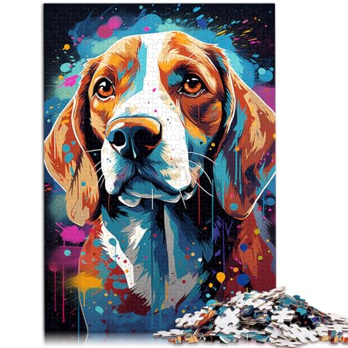Puzzle für Erwachsene, 1000 Teile, Tier-Beagle, Quizspiel, Herausforderung für die Gehirnintelligenz, süchtig machendes Spielzeug, 50 x 75 cm, für Teenager ab 14 Jahren von SYUNFEI
